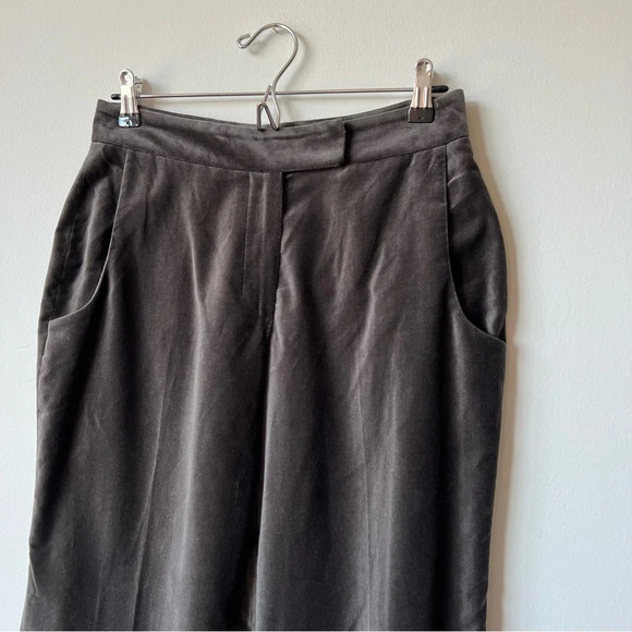 NWT Vintage Peter Som Green Velvet Wide Leg Trousers - Picture 2 of 7